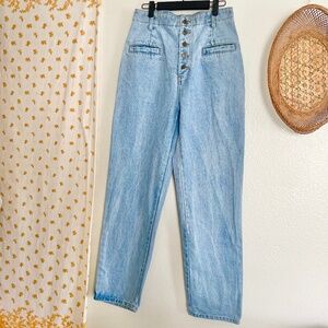 Vintage Be Bop USA Made Button Fly Jeans High Rise 90s Denim Size 13